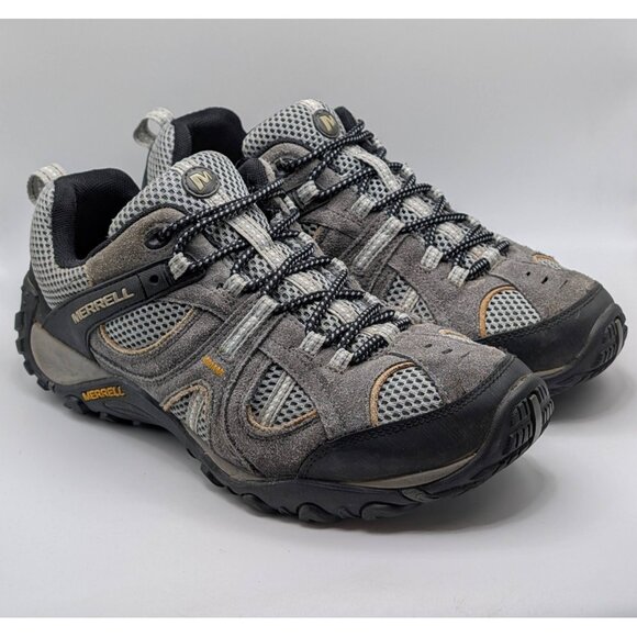 Merrell Yokota Castle Rock Hiking Shoes Mens 9.5 Gray Cadmium Trail Sneakers - Picture 1 of 9